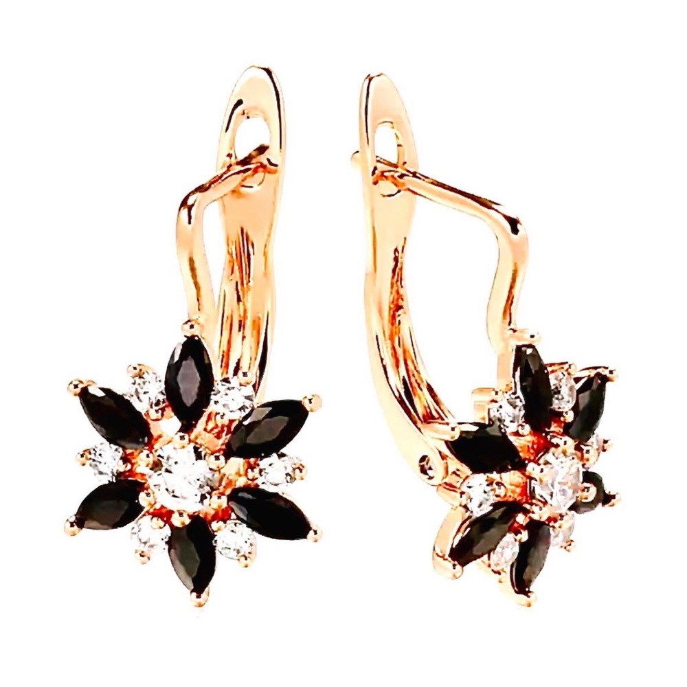 New Gold Plated Sunflower Stud